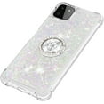 thumbnail image 6 of case for Samsung Galaxy A22 5G Case (Not 4G),Creativity Clear Quicksand Glitter Flowing Liquid Floating Soft TPU Case w/Stand Bling Diamond Sparkle Phone Cover for Samsung Galaxy A22 5G  Colorful, 6 of 14