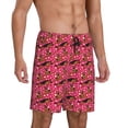 thumbnail image 2 of Tideii German Shepherd Dog Print Men's Short Pajama Pants, Elastic Pocket Summer Pajama Pants Sleepwear, Lounge Pants-3X-Large, 2 of 6