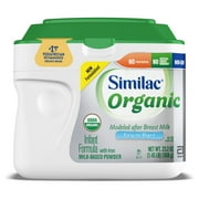 Similac Organic NON-GMO Infant Formula with Iron, Powder, 1.45 lb