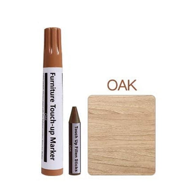 12Pcs Furniture Touch Up Kit Markers & Filler Sticks Wood Scratches Restore  Kit Scratch Patch Paint Pen Wood Composite Repair