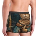 thumbnail image 4 of Bingfone Surreal Meditating Cat Men's Underwear - Casual Stretch Boxer Briefs-X-Large, 4 of 7