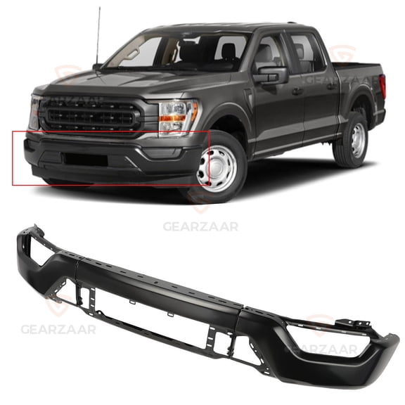 NEW Agate Black Steel Front Bumper Face Bar For 2021 2022 2023 Ford F-150 F150