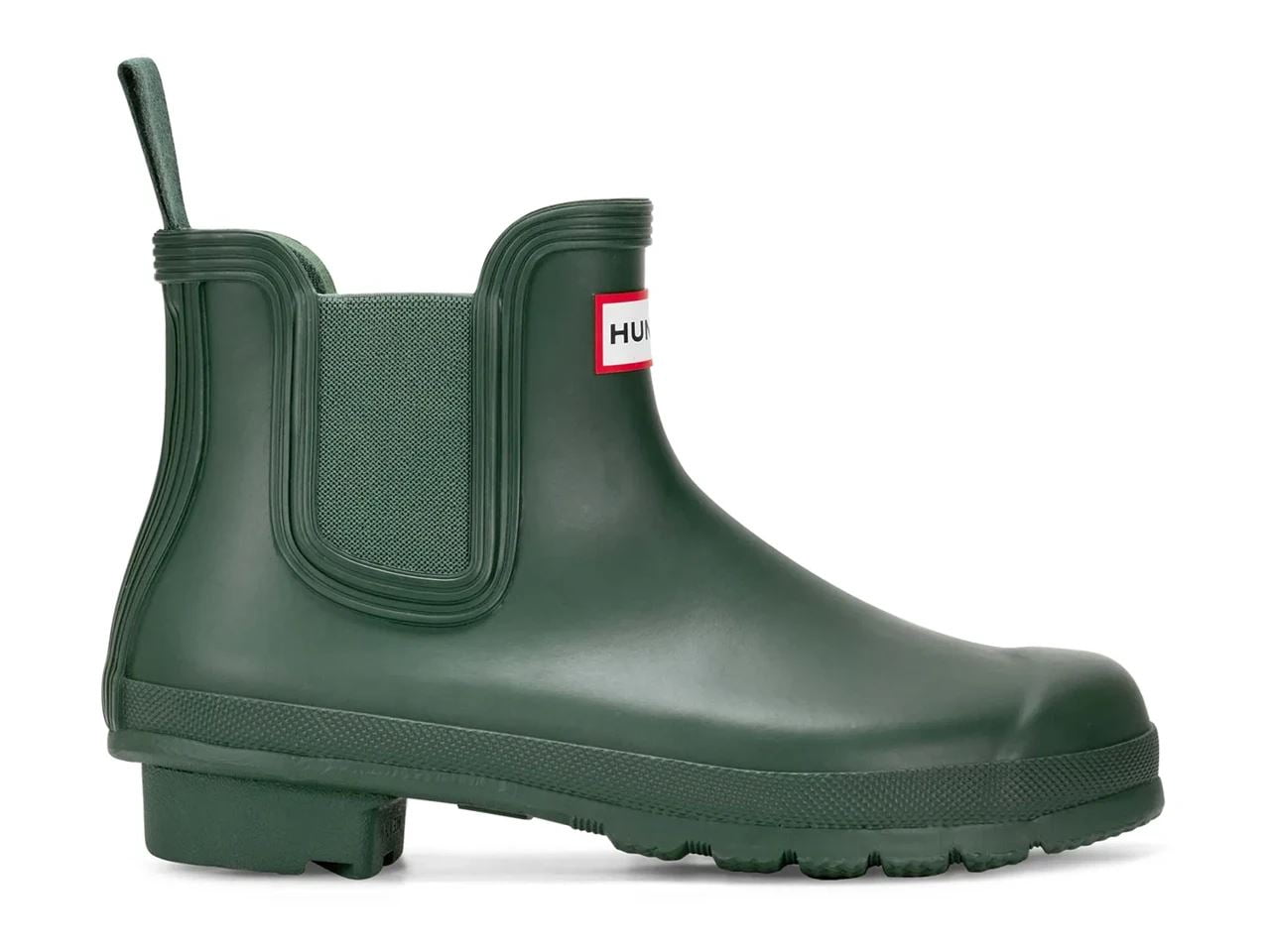 HUNTER M ORIGINAL CHELSEA MEN RAIN BOOTS - Dark Olive / 8