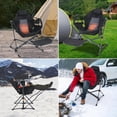 thumbnail image 7 of Heated Hammock Swing Chair with Footrest, High Back, Cup Holder, Side Pocket & Power Bank, Portable Outdoor Relaxation Seat (1 Pack), 7 of 7