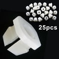 thumbnail image 3 of LIKEM 25PCS Headlight Bezel Nylon Nut Screw Nut Clip Fits 5/16" Square Hole, 3 of 9