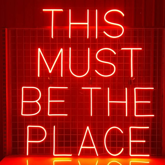 Glowneon This Must Be The Place Neon Sign, Bedroom Wall Art Decor