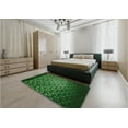 thumbnail image 4 of Ahgly Company Indoor Rectangle Patterned Dark Forest Green Area Rugs, 4' x 6', 4 of 6