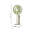 thumbnail image 2 of Weloille Desk Table Fan 1 Piece, Quiet Operation Small Personal Fan, Adjustable Speed Portable Cooling Fan, Lightweight Mini Fan for Home Office Bedroom Desktop Use, 2 of 8