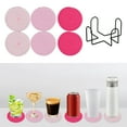 thumbnail image 2 of Napperons Ronds Antidérapants en Fil Tissé Isolation Thermique Durables pour Table 6 Pcs avec Supports de Rangement, 2 of 6