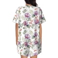 thumbnail image 6 of Sigee Orchids Flowers for Sleepwear Casual Pjs with Pockets Women's Pajamas Sets Shorts 2 Piece Short Sleeve Lounge Sets Medium, 6 of 9
