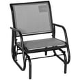 thumbnail image 1 of Outsunny Patio Glider, Metal Frame Outdoor Glider Swing Chair, Light Grey, 1 of 10