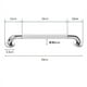 thumbnail image 1 of Barra de seguridad para ducha de acero inoxidable antideslizante de 30 cm para baño, inodoro y cocina, color blanco, 1 of 1