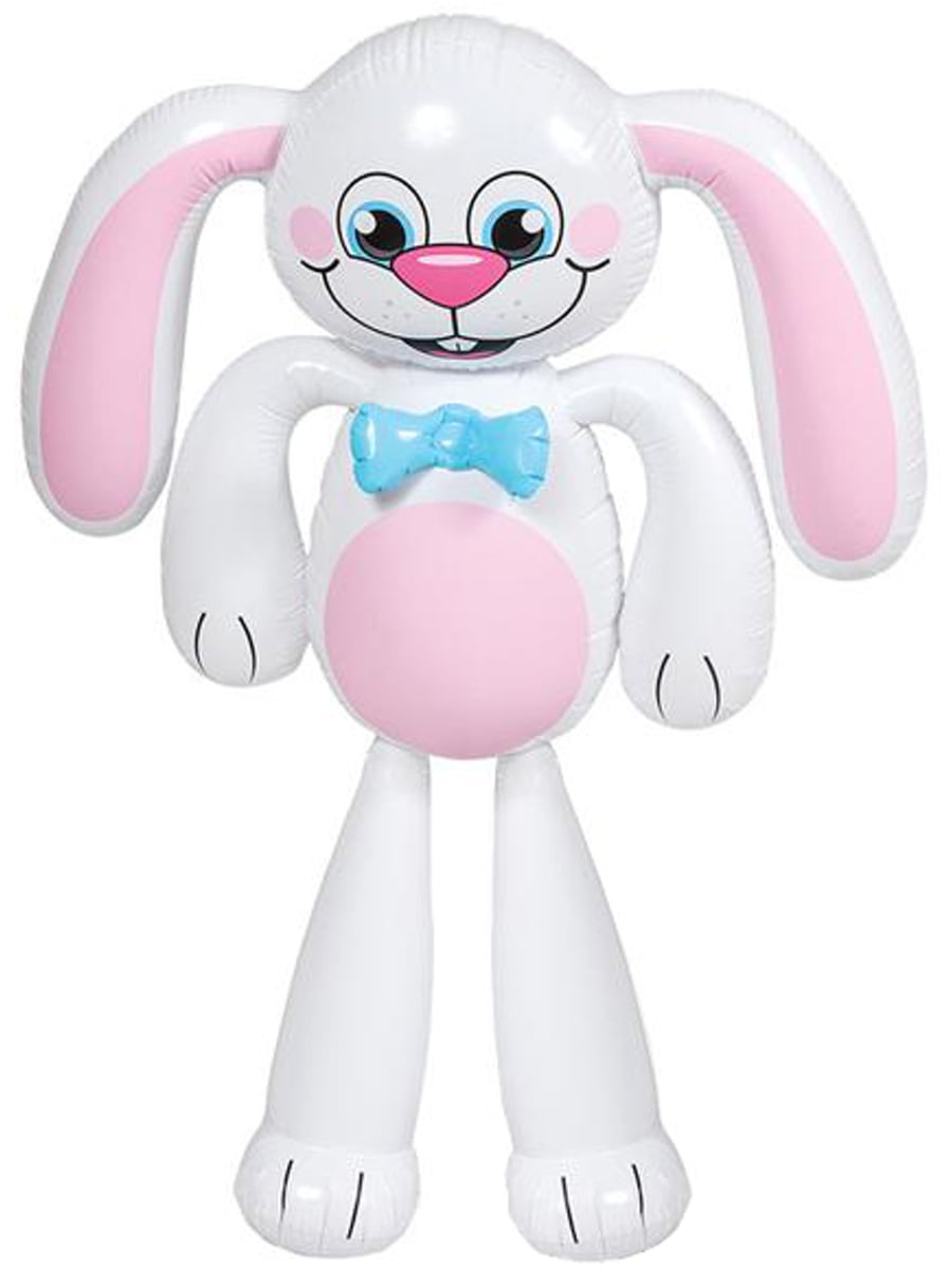 Rhode Island Novelty 61" Jumbo Inflatable Easter Bunny Blow Up Balloon Fun Toy
