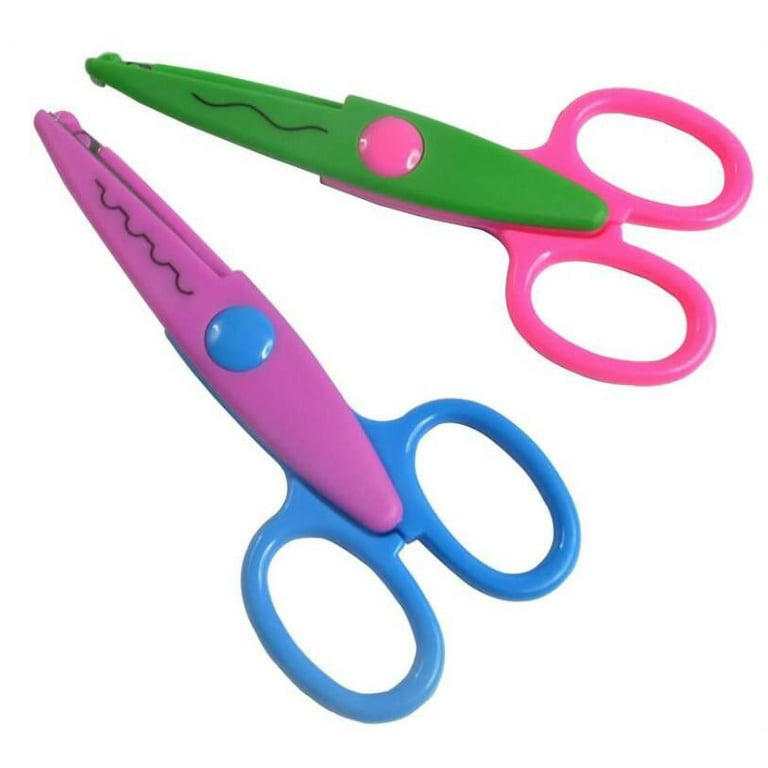 UCEC Craft Scissors Decorative Edge, Zig Zag Scissors, Kids Scissors,  Safety Scissors, Design Pattern Scissors for Kids Toddler Adults, Crafting  Scrapbooking Supplies for School, 6 Pack Colorful