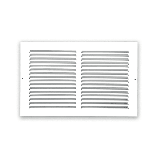 Baseboard Air Return Grille 14″x8″ – Seamless Baseboard Vent Cover, Powder-Coated Steel, Pre-Drilled Holes with Screws, Residential & Commercial Indoor Use