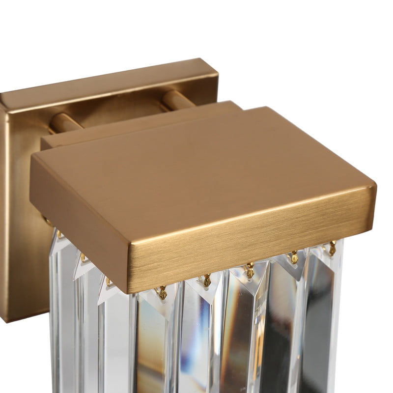 LNC Modern Gold Crystal Indoor Wall Light,suitable for bedroom,bathroom,living room,dining room