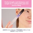 Bona Fide Beauty Glass Nail File with Case, Professional Double-Sided ...