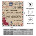 thumbnail image 2 of To My Grandpa Gift Blanket from Daughter Son I Love You Dear Dad Air Mail Letter Printed Blanket Throw for Christmas Birthday Father Day's Soft Bed Flannel Blanket，Grandp Blanket 50x60, 2 of 7