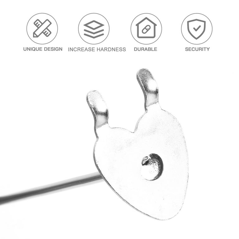 10 Pcs Piercing Hook Heavy Duty Hangers Home Peg Board Hooks Shop Pegboard Accessories Utility Shelves, Size: 15x3.5cm, Silver