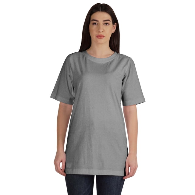 Inkmeso T-Shirt Basique en Coton à Col Rond pour Femmes Coupe Ample Décontractée Long pour Entraînement