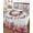 Ivory, variant on Quilts Queen Size Bedding Set, Pink Roses Reversible Summer Quilt 3 Pieces, Spring Horseshoes Floral Leaves Vintage Lightweight Bedspreads Coverlets with 2 Pillow Shams for All Seasons