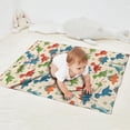 thumbnail image 2 of Beige Colorful Dinosaur Pattern Blanket,Comfortable Soft Flannel Throw Blanket,All Season,Warm Lightweight Blankets for Sofa Bed Couch Living Room Chair,30"x40", 2 of 4