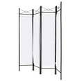 thumbnail image 4 of Costway White 4 Panel Room Divider Privacy Screen Home Office Fabric Metal Frame, 4 of 8
