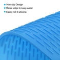 thumbnail image 3 of Uxcell Silicone Dish Drying Mat, 8.5" x 6" Under Sink Drain Pad for Kitchen Counter, Sink, Fridge, Drawer - Blue, 3 of 5