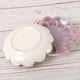 thumbnail image 4 of 3 platos de cerámica para salsas y condimentos con forma de girasol, vajilla vintage (rosa claro), 4 of 5