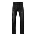 LINASHI Jeans for Men,Male Denim Personality Zircon Straight Leg