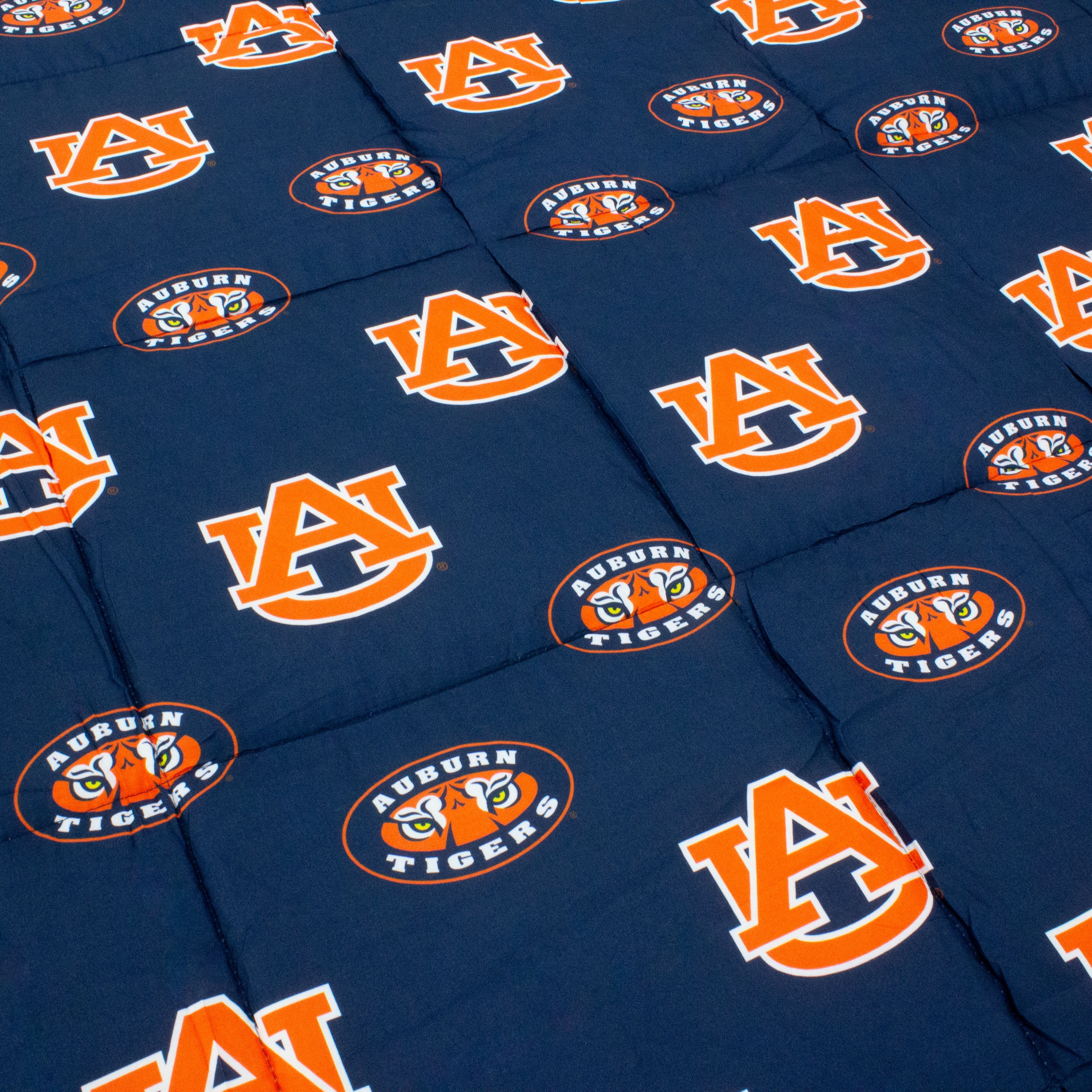 College Covers Auburn Tigers Reversible Big Logo Soft and Colorful Comforter Queen