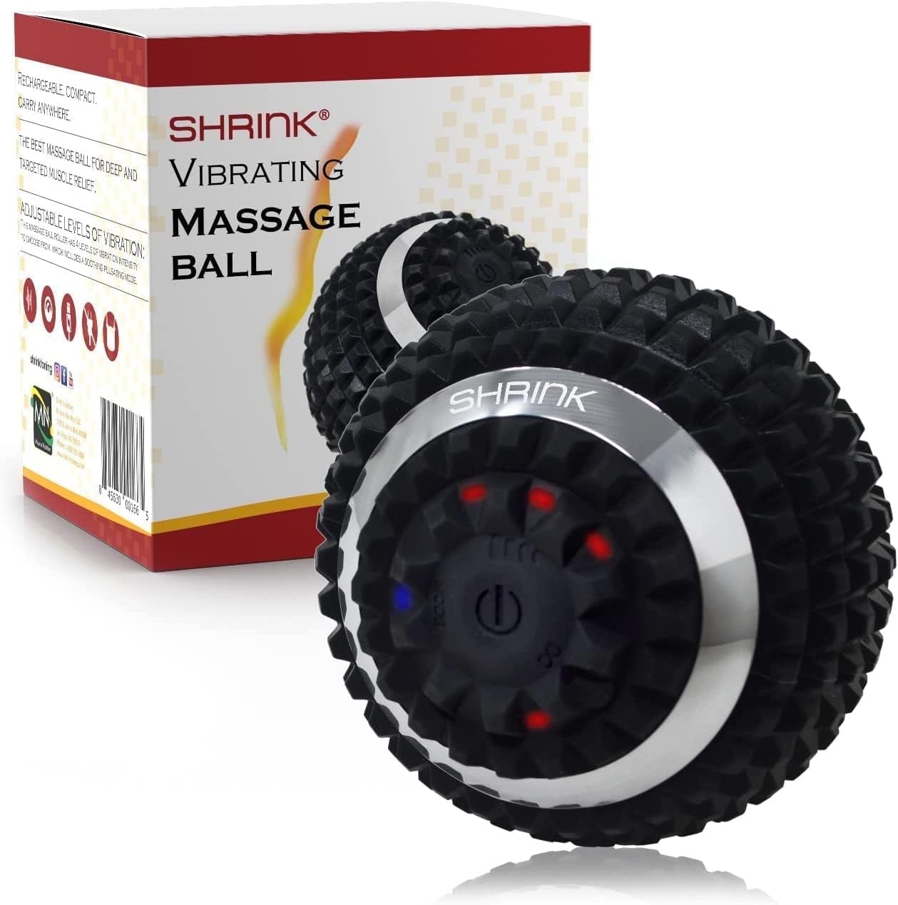 LifePro 4-Speed Vibrating Massage Ball, Rechargeable Peanut Massager for  Muscle Recovery & Mobility, Portable Deep Tissue Foam Roller Alternative -  Black - Walmart.com