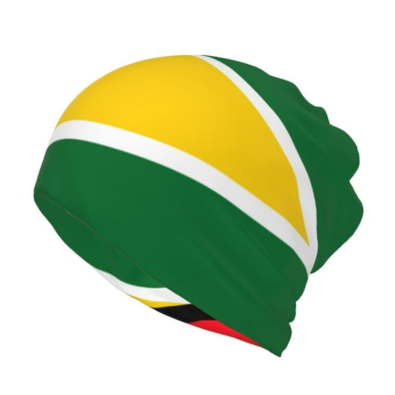 Guyana Flag Beanie Skull Cap Lightweight Hip Hop Dwarf Hat Beanie Hat For Women Men
