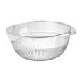 thumbnail image 2 of Colador de alimentos, colador de granos, colador de lavado, escurridor, grande, ligero, duradero, cesta de lavado de arroz para limpiar frutas, arroz, Blanco perfecl colador de arroz, 2 of 8