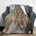 thumbnail image 4 of Mckenna Grace Blanket Ultra Soft Flannel Fleece Blanket Stylish Bedroom Living Room Sofa Warm Blanket All Season Use 30""*40""（76 * 100cm）, Style-7, 4 of 6
