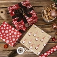 thumbnail image 4 of Papel de regalo Ribbli, 43 cm x 3,6 m, rojo y blanco para Navidad, 3 rollos, 4 of 5