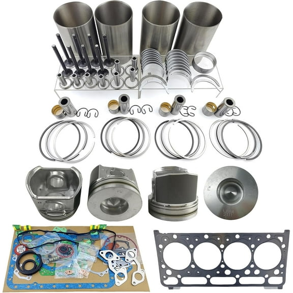 V2403 Engine Overhaul Rebuild Kit Combustion Chamber 44mm Height 73.5mm For Kubota V2403 V2403DI V2403T V2403M V2403MDI V2403-M-DI-E3B Engine For Bobcat 1J884-21110 1J88421110
