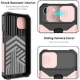 thumbnail image 3 of for iPhone 14 Plus Case with Sliding Camera Cover and Card Holder Heavy Duty Protective iPhone 14 Plus Case with Ring Magnetic Kickstand Phone Case for iPhone 14 Plus 6.7 inch(Rose Gold), 3 of 14