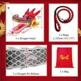 thumbnail image 3 of Luminescence Dragon Poi Led Dragon Poi, Flowy Square Exercise Dance Dragon Ribbon Poi, Spinning Dragon Ribbon Light Up For Night Parade, 3 of 9