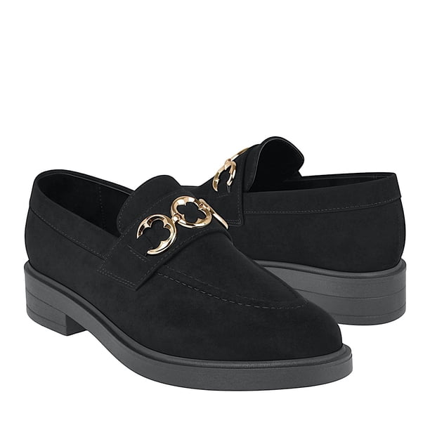 MOCASINES STYLO MUJER 2650 SUEDE NEGRO