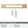 thumbnail image 4 of Amerock Medora 6-5/16 inch (160mm) Center-to-Center Rectangle Champagne Bronze Cabinet Pull Backplate, 4 of 6