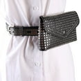 thumbnail image 3 of Riñonera con remaches para mujer, riñonera, riñonera, bolsa para teléfono, riñonera estilo punk, 3 of 5