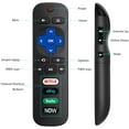 thumbnail image 2 of 【Pack of 2】 Replacement Remote Controls for Roku TV, Compatible with TCL/Hisense/Sharp/Philips/Onn/Element Roku TV (Not for Roku Stick,Box or Speaker), 2 of 6