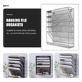 thumbnail image 4 of Shelf File Rack File Display Rack Desktop File Holder Office 41x32.5cm Silver, 4 of 8