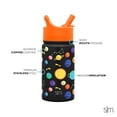thumbnail image 3 of Botella de agua Simple Modern Summit Kids con tapa de pajita aislante, 3 of 5