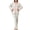 White, variant on WCJM Fashion Sleepwear Womens Pajama Sets Fleece Pajamas Comfor table Pullover Tops Sleep Pants Lounging Warm Sleepwear