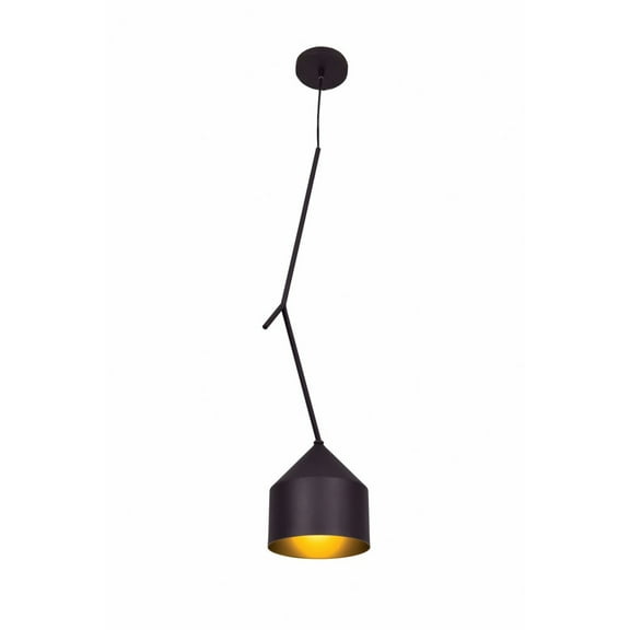 Access Lighting - HI Access 23879LEDDLP-BL/GLD Contemporary Modern LED Pendant from Pizzazz Collection Finish, Black and Gold