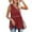 Red tank tops, variant on Wycnly Summer Tank Tops Solid V-Neck Sleeveless T Shirts for Women Comfy Soft Knitted Waffle Loose Swing Vest Blouses Green m Clearance Under $5