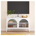 thumbnail image 3 of Metal Storage Cabinet,2 Door Accent Cabinet,TV Stand with Doors and Adjustable Shelf,Metal Locker,Sideboard Buffet Cabinet&Bookshelf&Cupboard for Home,Office,Living Room, 3 of 8