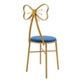 thumbnail image 6 of Modern Vanity Chair Stool, Dressing Table Desk Makeup Girl Chair w/Butterfly Bow Backrest, Side Table Seat for Girl Daughter Room Bedroom Living Room Home Commercial Salon Party Cafe, 6 of 24